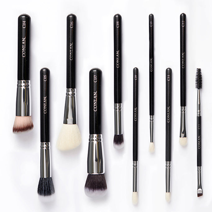 The Infinite Collection — 9 Piece Complete Makeup Brush Set | Full Face & Eye Kit