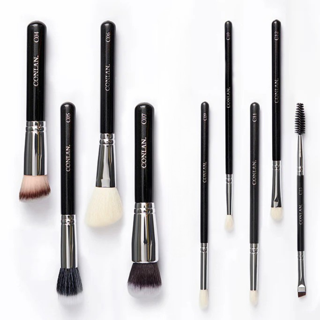 The Infinite Collection — 9 Piece Complete Makeup Brush Set | Full Face & Eye Kit
